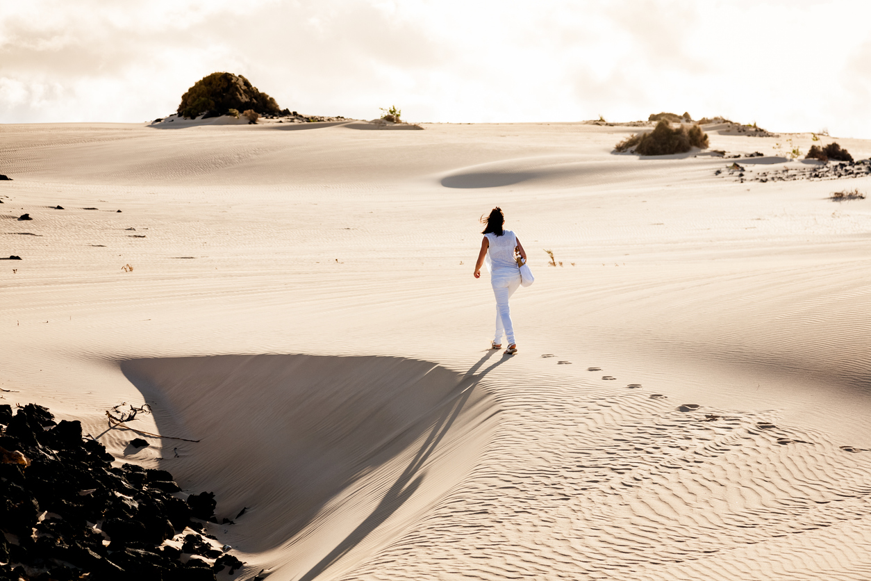 Parque de Corralejo en la isla de Fuerteventura, Canarias